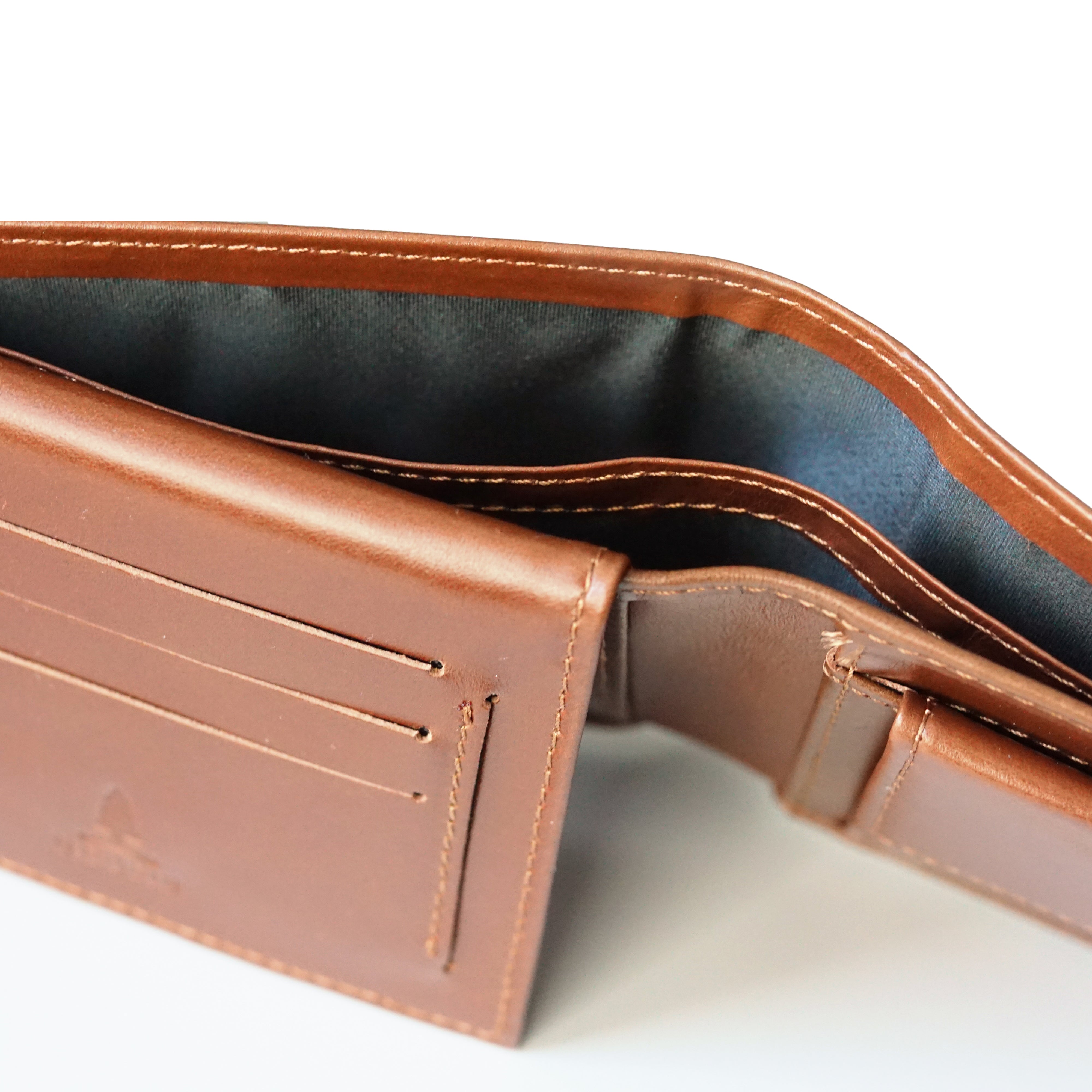 Brandy brown leather wallet