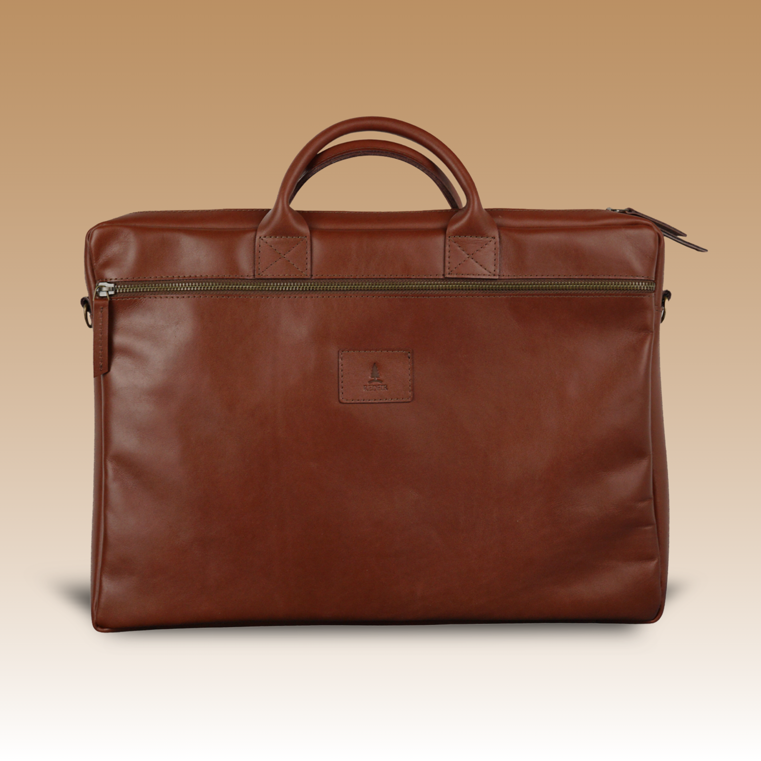 Caballo leren laptoptas