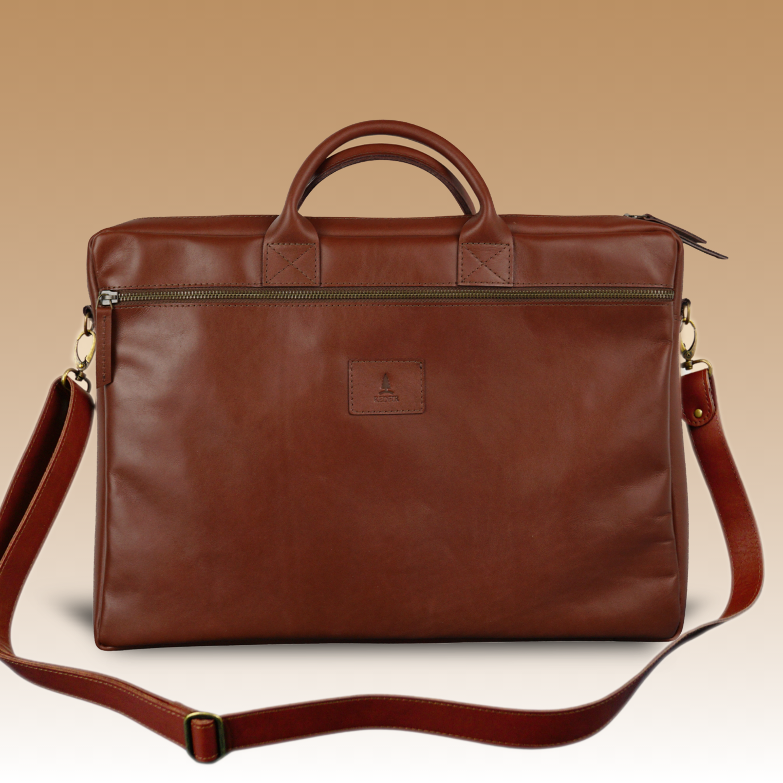 Caballo leren laptoptas